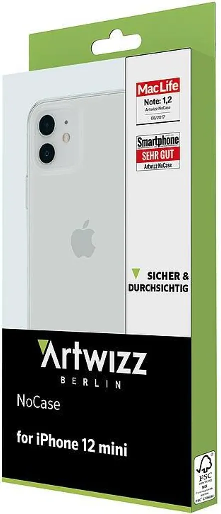 Housse iPhone 12 Mini transparente Artwizz NoCase - Gardez le design