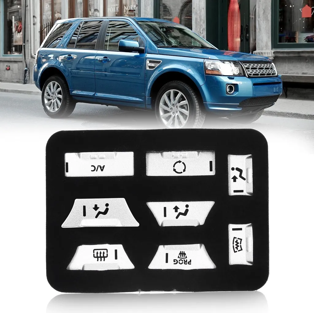 Set 8 Adesivi Ricambio Tasti Clima Freelander 2 L359 (2009-2012)