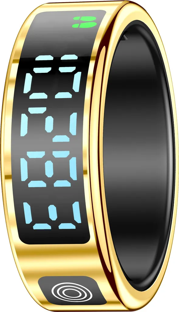 INF Smart Ring Oro 12: Anello Intelligente per Salute e Fitness 24/7