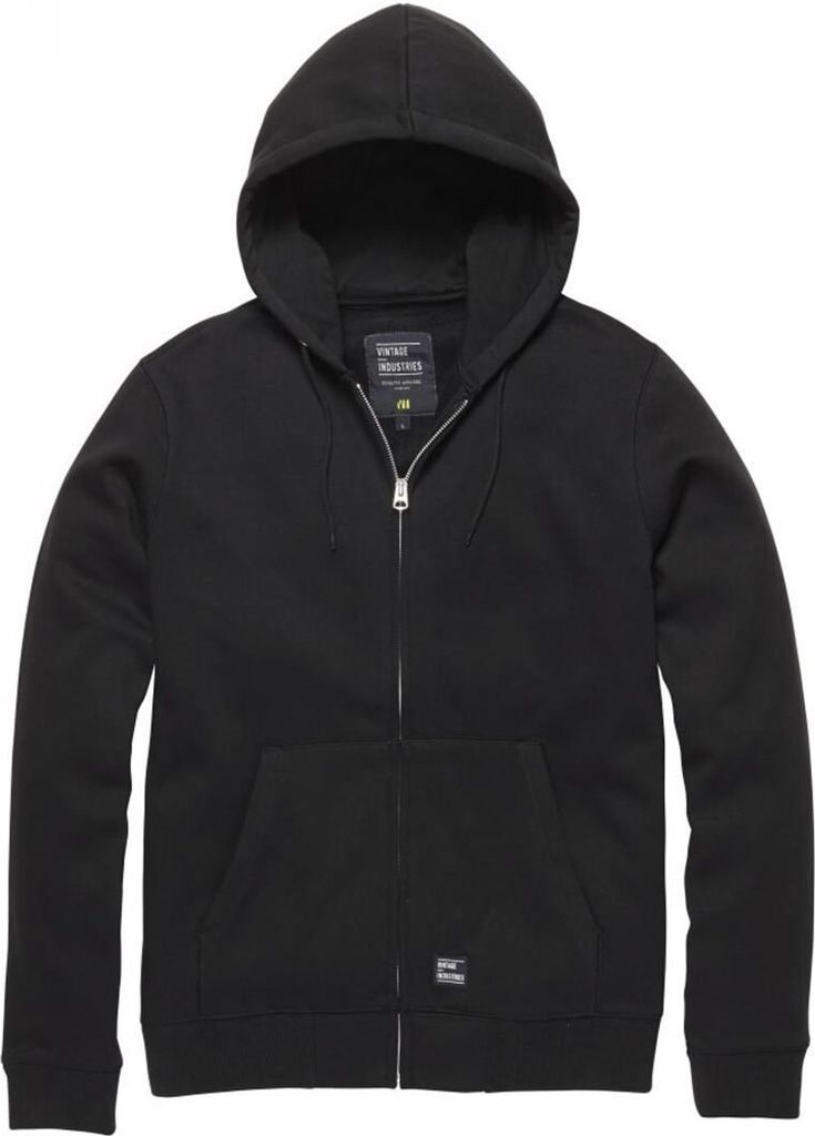 Vintage Industries Kapuzenjacke Herren Redstone Hooded Sweatshirt schwarz S