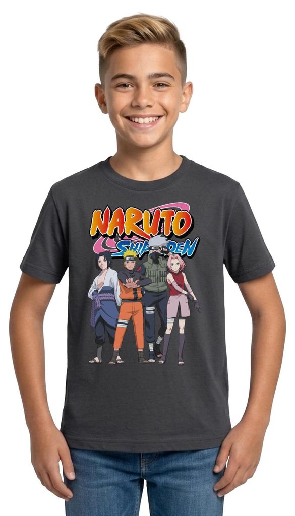 Spreadshirt Naruto Shippuden Sasuke, Naruto, Kakashi & Produktbild 