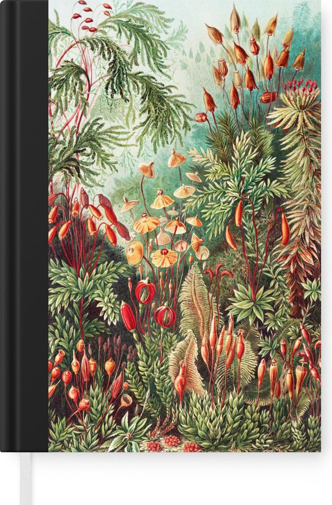 MuchoWow Notizbuch Tagebuch Haushaltsbuch Notebook A5 Blumen - Kunst - Vintage - Natur - Botanisch - Notizblock - Notizheft - Notebook - Schreibb...