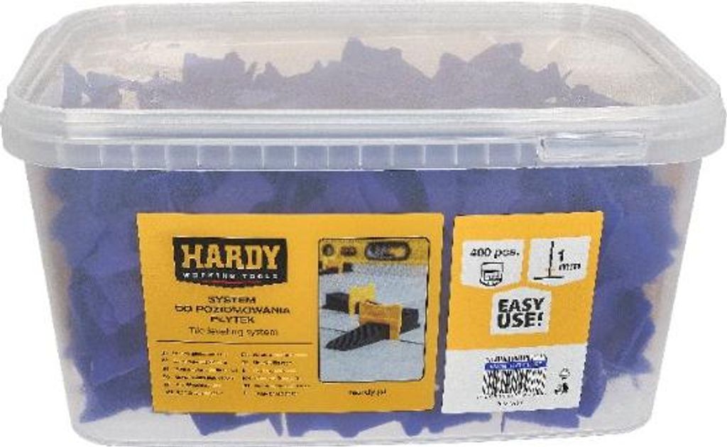 Hardy Nivelliersystem-Clips 1 mm, 400 Stück