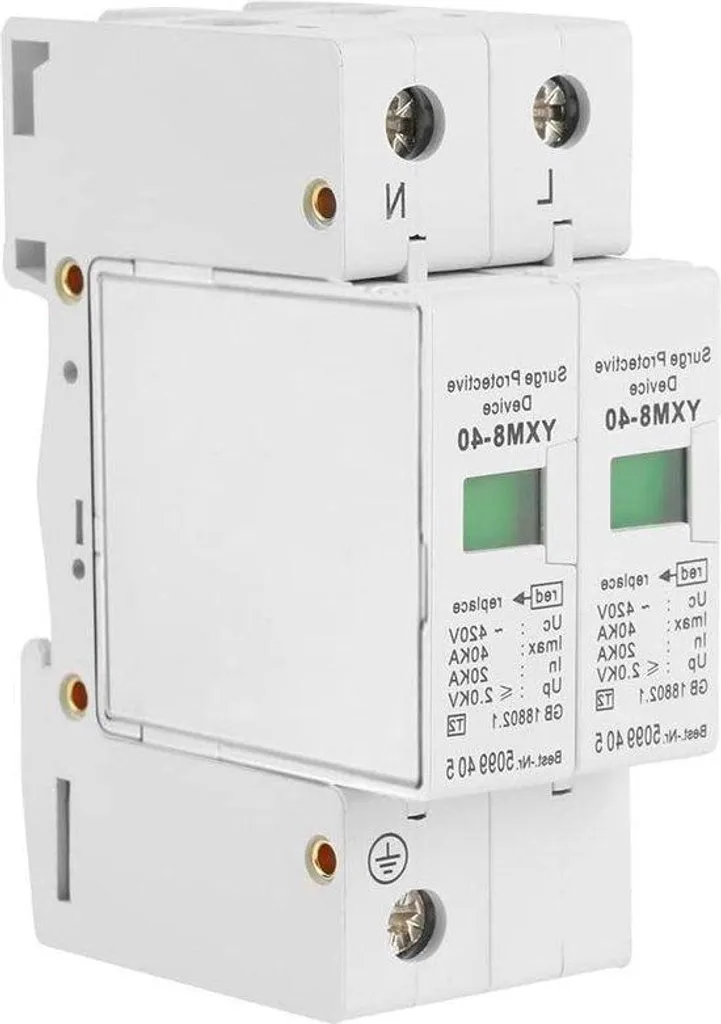 Protéger ses appareils contre la foudre : Parafoudre 2 pôles 40kA 220V rail