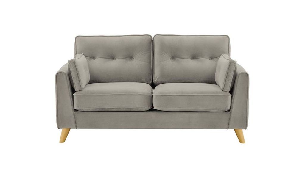 SLF24 - Zweisitzer-Sofa Magnus - hellgrau - Velluto 15