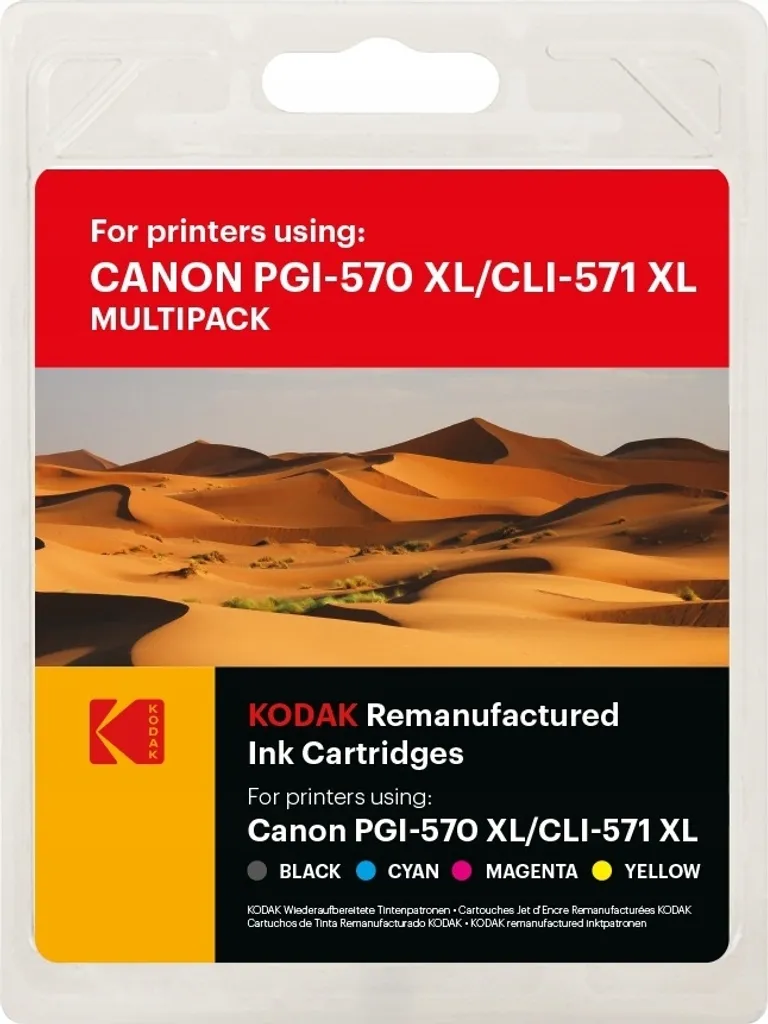 Pack 5 cartouches PGI-570 CLI-571 XL haute capacité d'encre longue durée