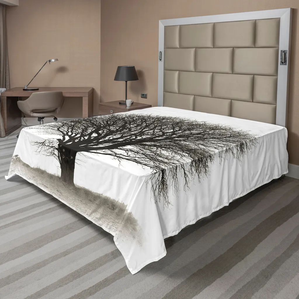 Lenzuolo Sopra ABAKUHAUS 266x260 cm Grigio Nero Beige Decorativo