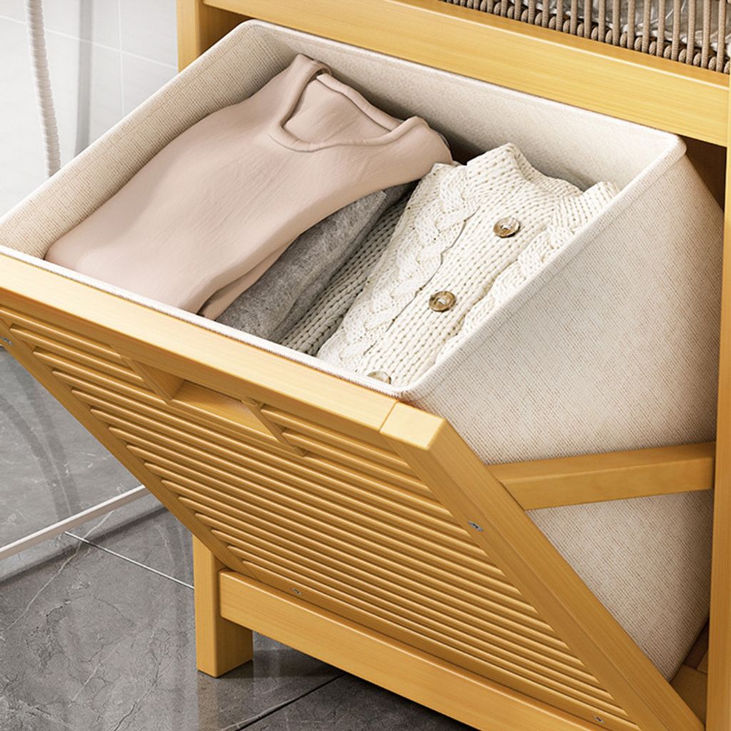 Wschekorb Wscheregal Regal Bambus schrank Badezimmer
