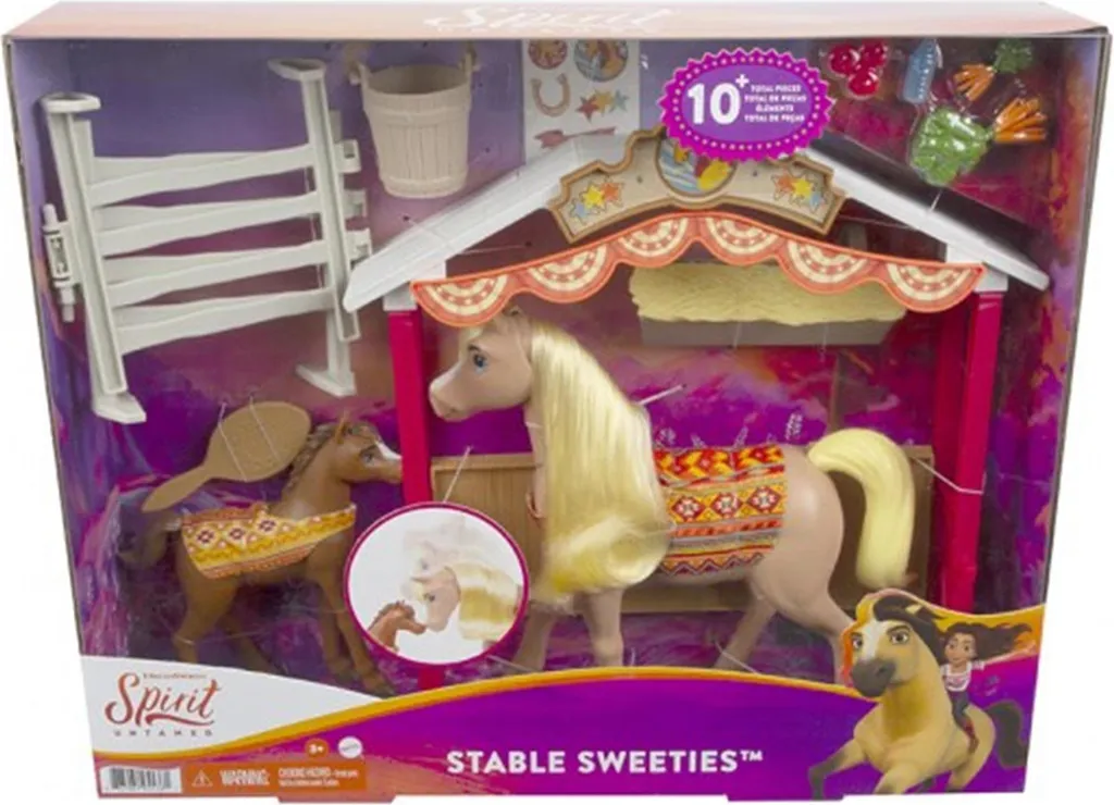 Set de jeu équestre Spirit avec chevaux miniatures et enclos paddock