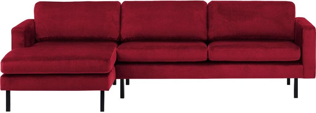 SLF24 - Linksseitiges Ecksofa Lioni - dunkelrot - Kronos 2