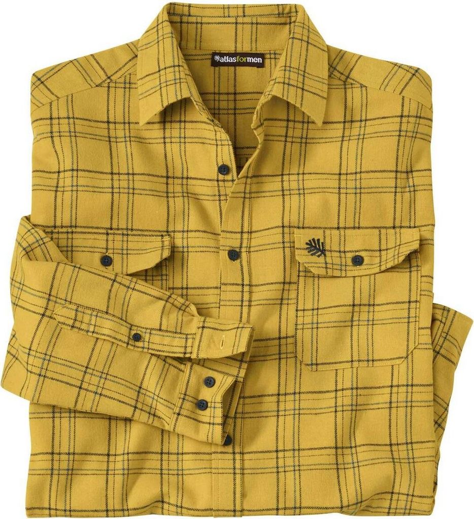 Atlas For Men - Hemd für Herren AF1824 (4XL) (Gelb)