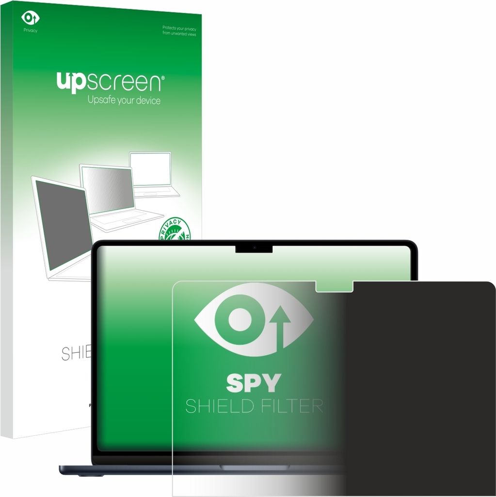 upscreen Blickschutzfilter für Apple MacBook Air 13" M2 2022 Anti-Spy Privacy Filter Sichtschutz Blaulicht-Schutz