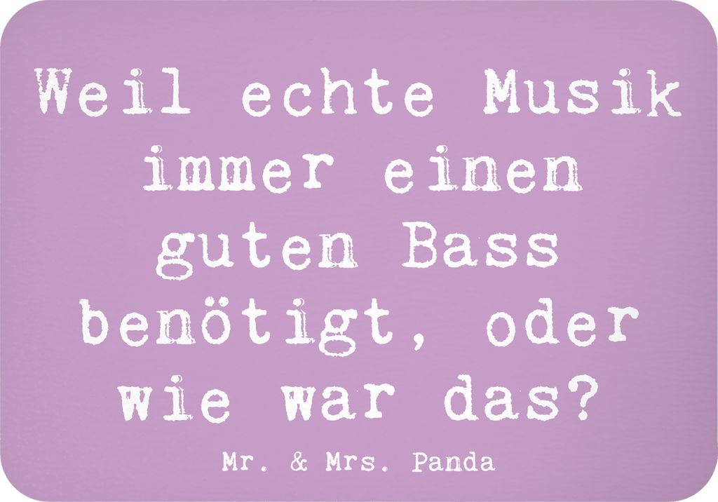 Mr. & Mrs. Panda magnet Spruch Schlagzeug Basswunder - Lavendeltraum - Geschenk, Notizhalter, Musik, Band, Musiker, Lernen, whiteboardmagnet, Kühl...