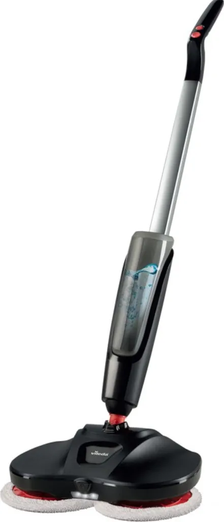 Vileda Looper Balai électrique sans fil avec deux tampons microfibres