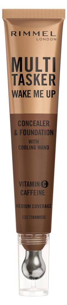 Rimmel Multi-Tasker Wake Me Up Concealer & Foundation – 120 – Tiramisu, 20 ml