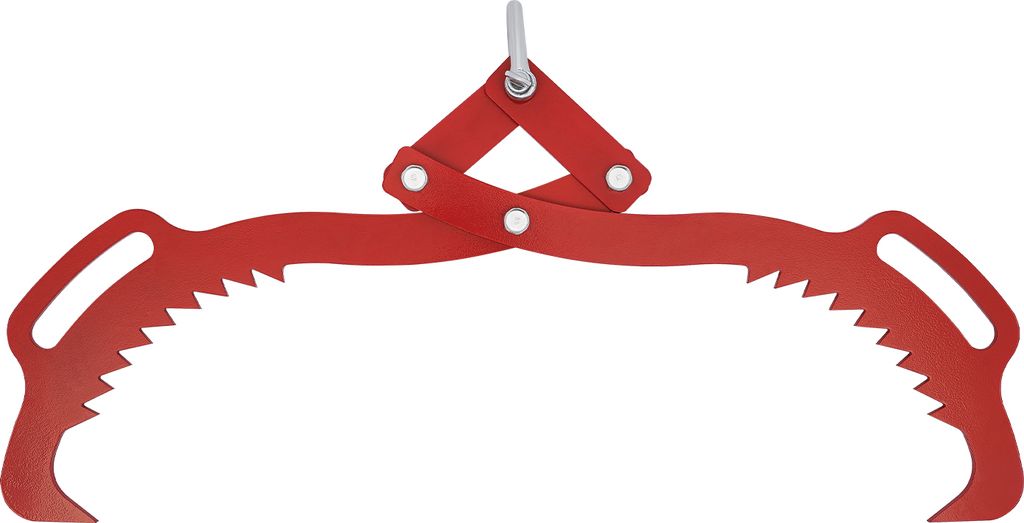 Forstzange für Baumstämme bis 760mm Hebezange Tragfähigkeit 1000kg (Rosa)