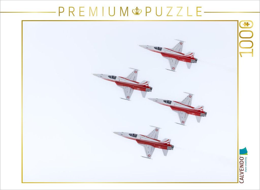 CALVENDO Puzzle Flugmanöver Box | 1000 Teile Lege-Größe 64x48cm Foto-Puzzle für glückliche Stunden