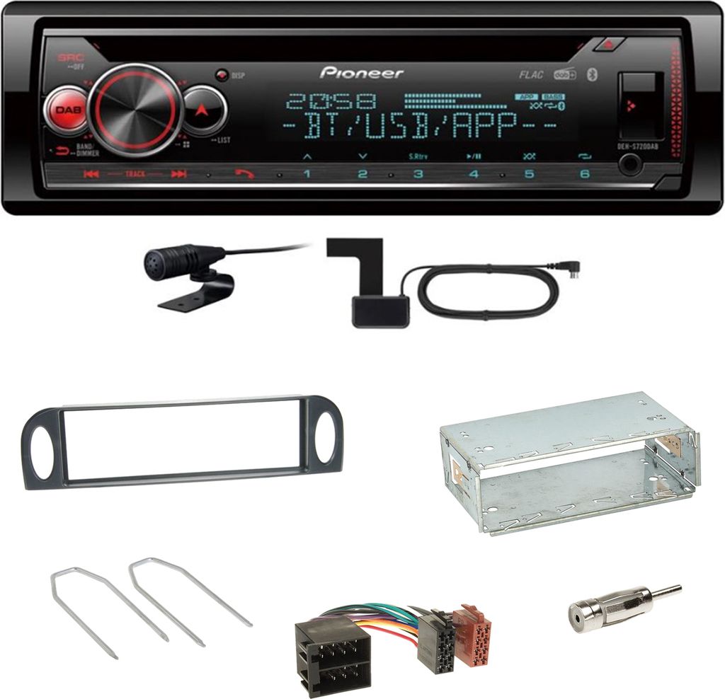 Pioneer DEH-S720DAB Bluetooth WAV WMA FLAC Einbauset für Produktbild 
