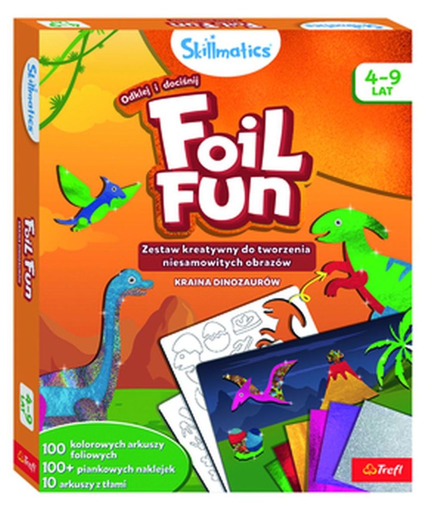 TREFL Skillmatics Kreativset, Folienspaß, Dinosaurierland Produktbild 
