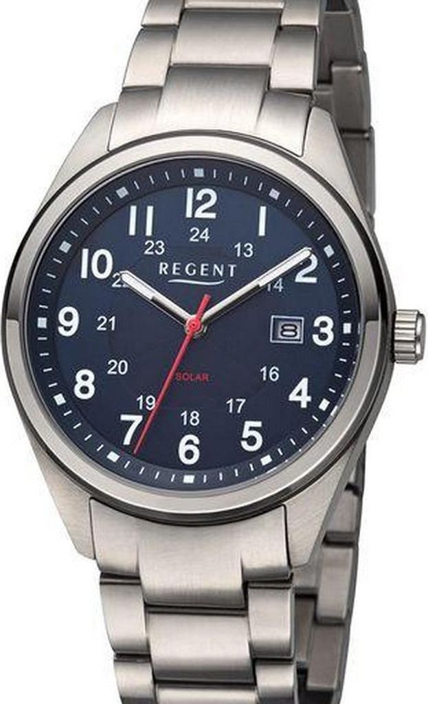 Regent - F-1538 - Armbanduhr - Titanuhr - Solaruhr - Herren