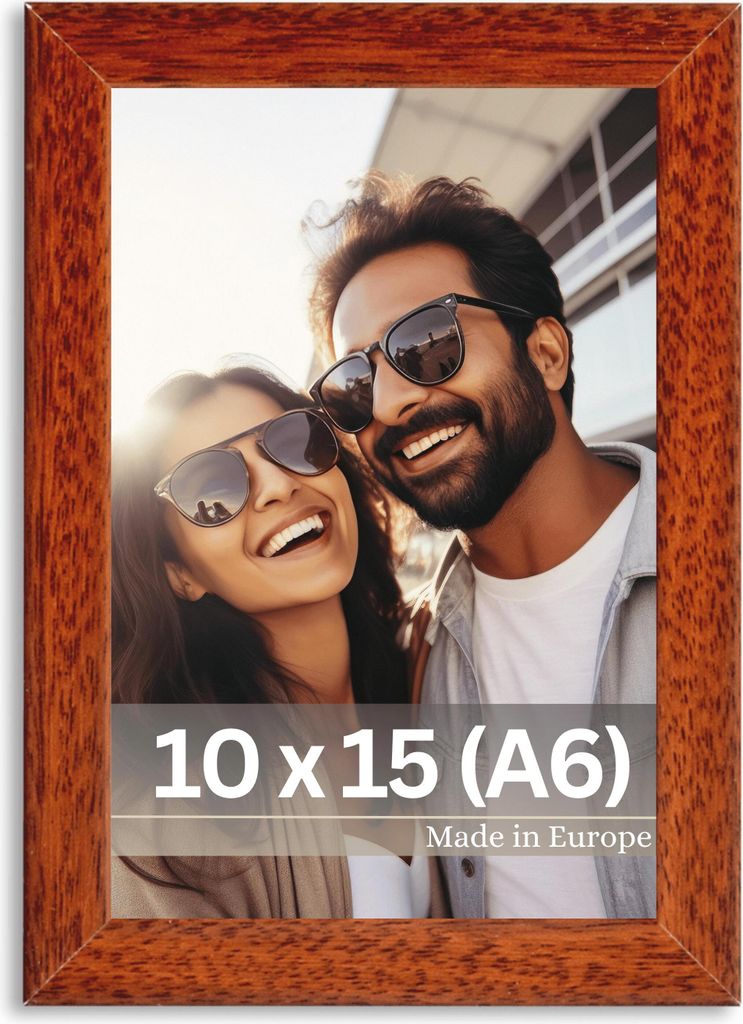 Bilderrahmen "Stieler" - Farbe: Braun - Größe: 10 x 15 cm