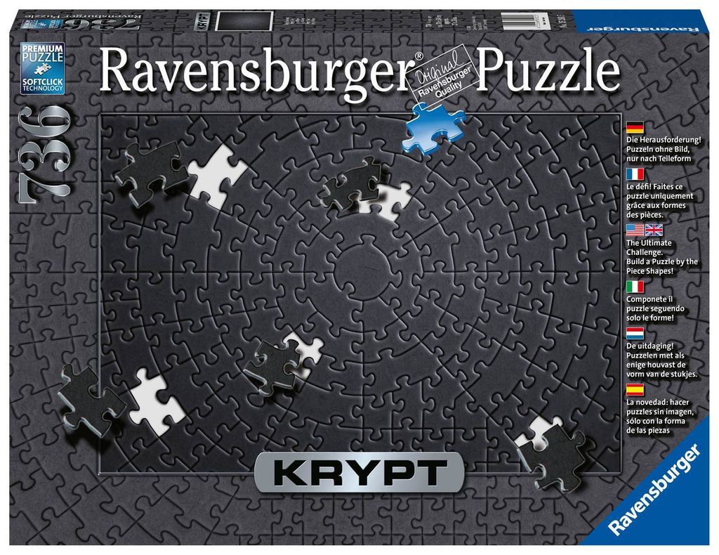Puzzle 736T Krypt Black Erwachsenenpuzzle Produktbild 