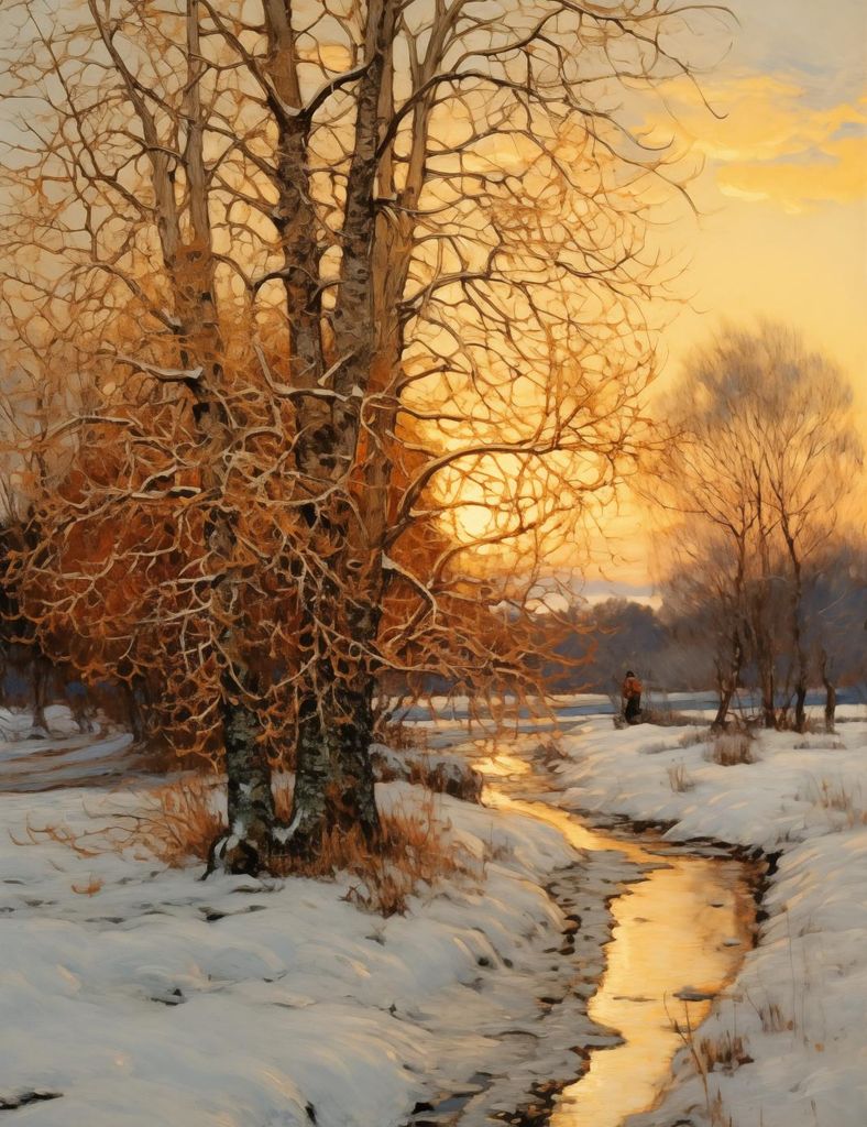 Plakat 50x65cm Morgendämmerung