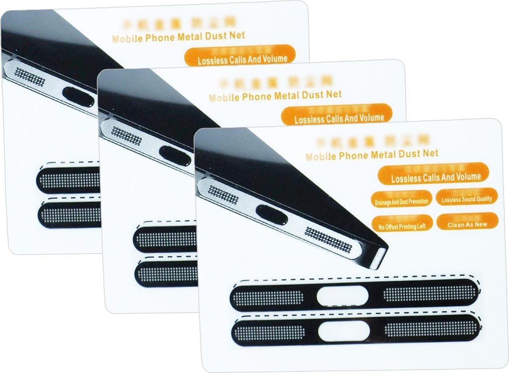 TuseRxln Mesh Staubdichter Aufkleber Lautsprecher Staubschutzstecker, 6 Stück Staubdichter Netzaufkleber für die Lautsprecherabdeckung des Mobilt...