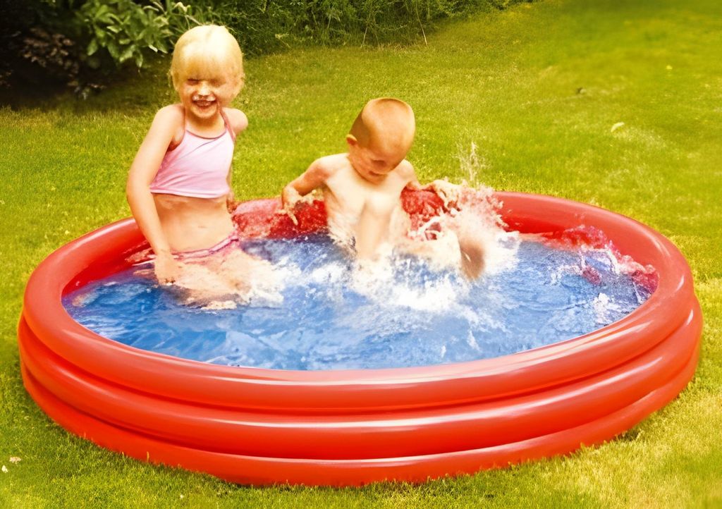 HAPPY PEOPLE Pool mit 3 Ringen 100 X 23 cm Produktbild 
