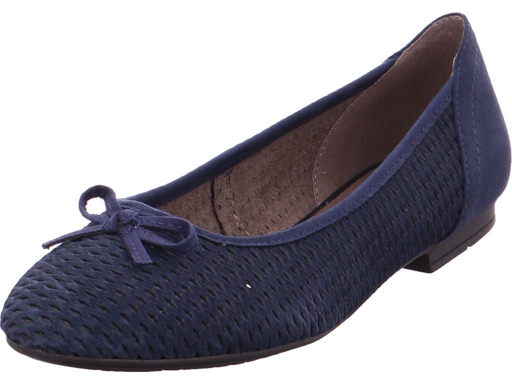 Jana Da.-Ballerina Damen Pumps flach Ballerina blau 8-8-22102-20/805-805 : 37