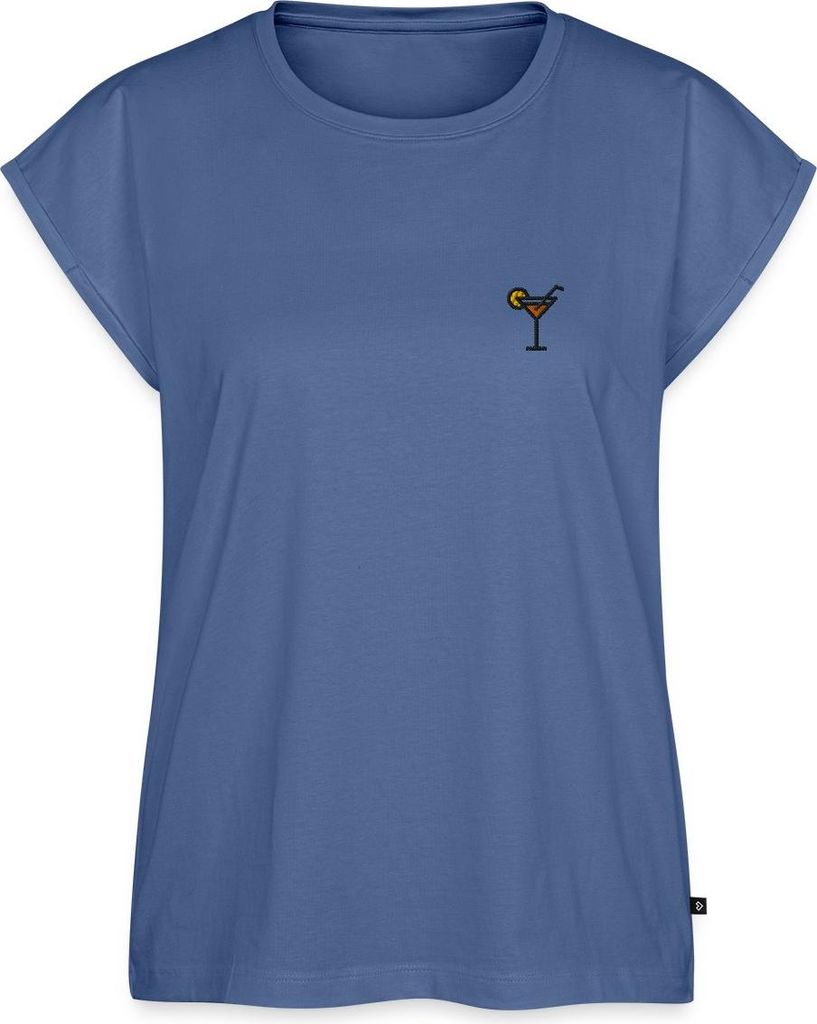 Spreadshirt Aperol Cocktail Stick JGA Sommerparty Frauen Casual T-Shirt, 3XL, Taubenblau