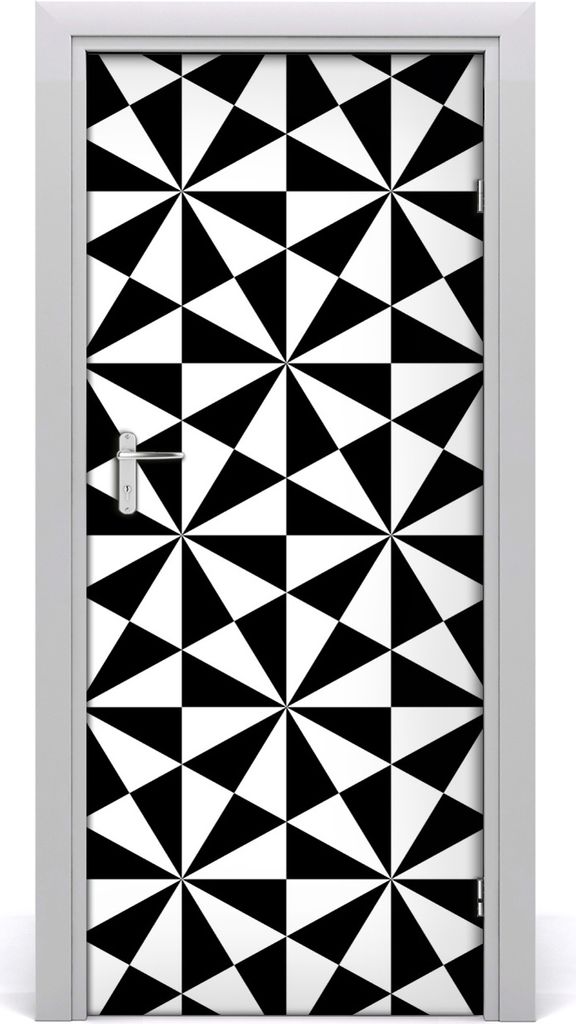 Tulup Türaufkleber 85x205 cm Dekorative Aufkleber Selbstklebend Wasserdichte Tapete Abnehmbar Schlafzimmer Wohnzimmer Wohnkultur - geometrischer H...