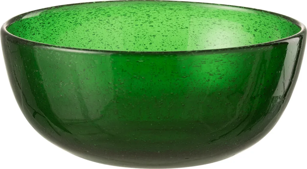 Coupe Lisboa verre vert J-Line idéale comme corbeille à fruits design