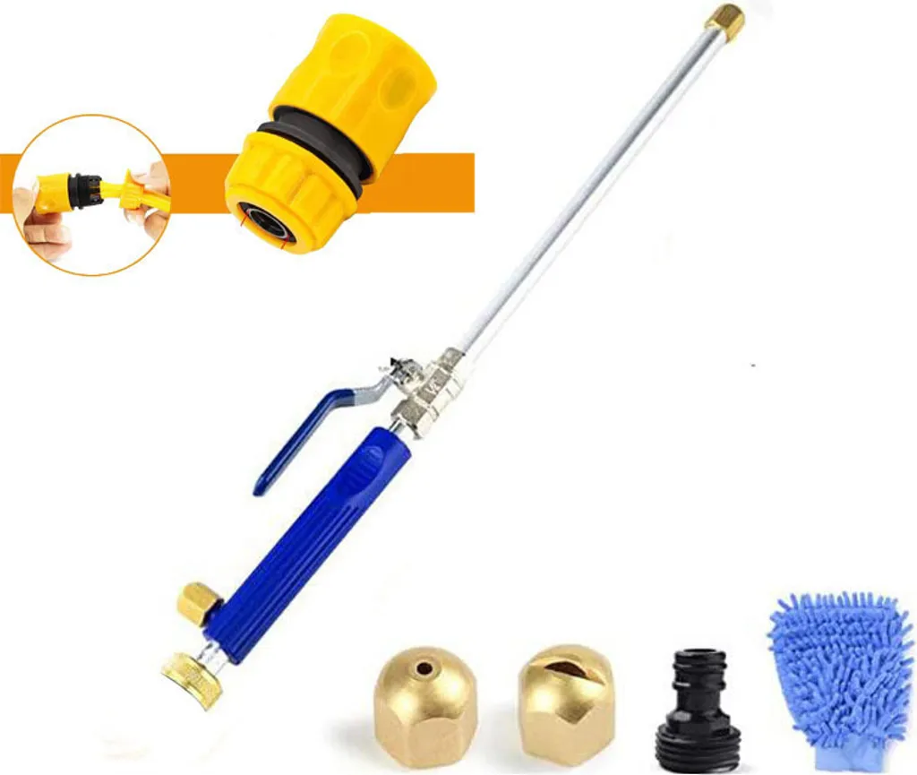 INF Kit Pistola Idropulitrice 7 Pezzi Blu Giardino - Alta Pressione