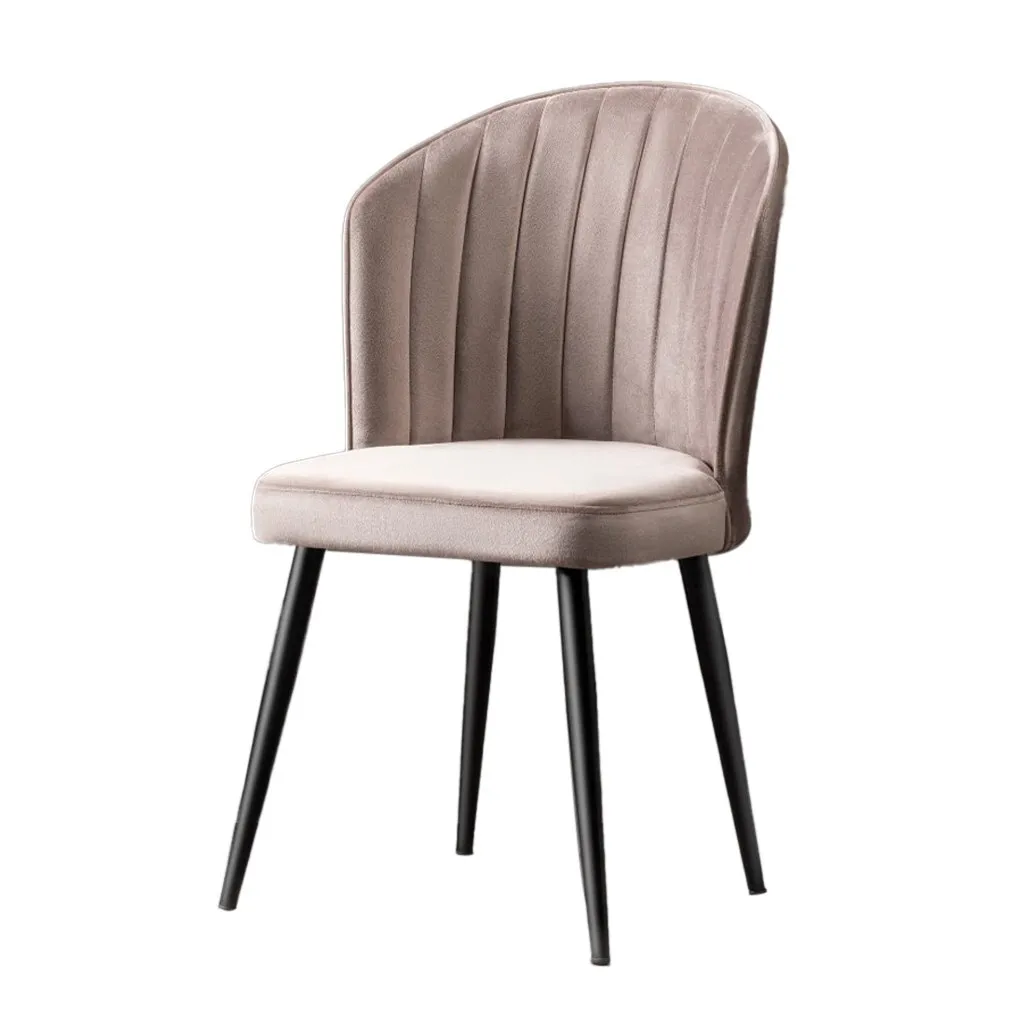 Chaises compactes MDF Cappuccino - Rubi Skye Decor - Lot de 2