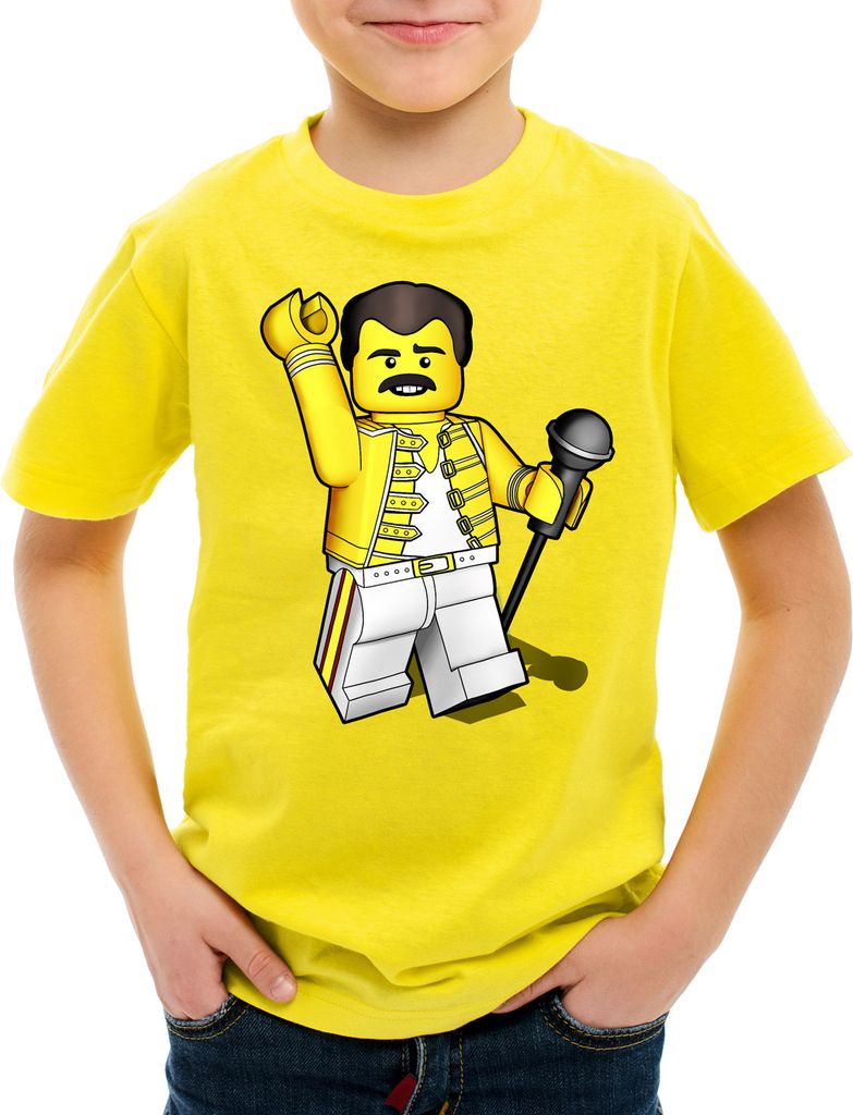 style3 I want to brick free Kinder T-Shirt freddie rock you baustein