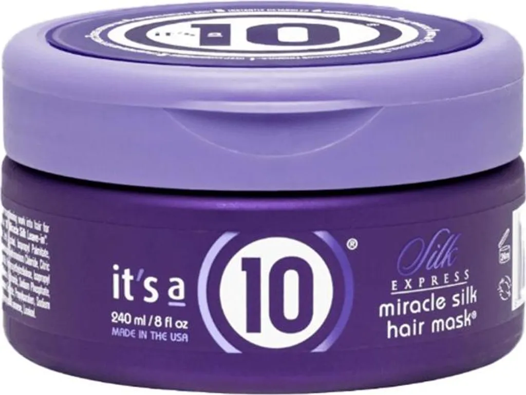 Masque Miracle Silk It's a 10 : Adieu Cheveux Secs et Cassants 240ml