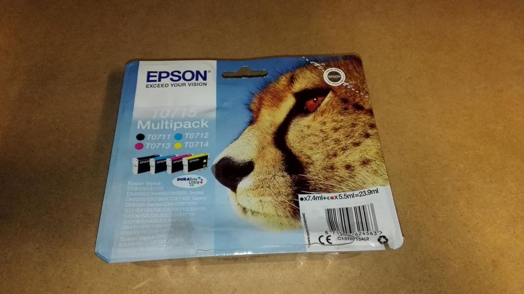 Epson Multipack 4-colours T0715 DURABrite Ultra Ink, Produktbild 