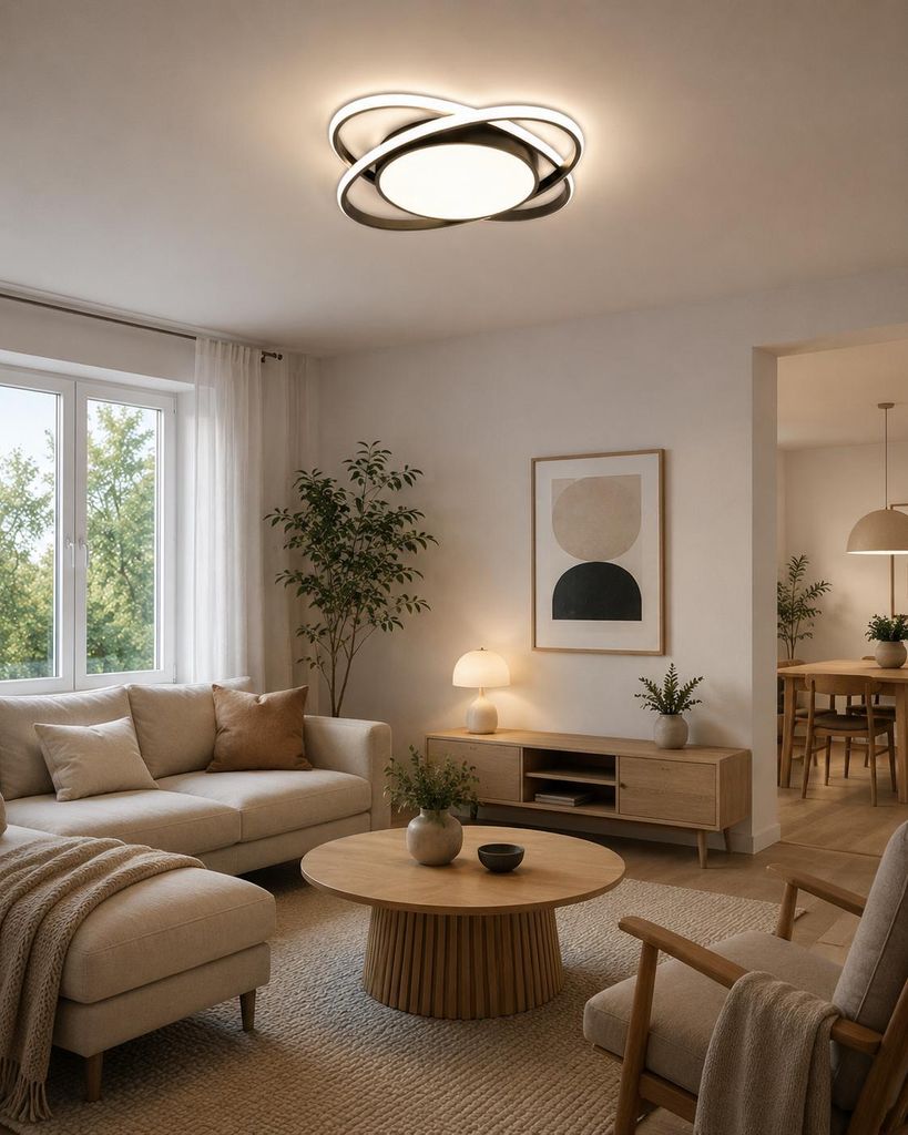 Deckenleuchten LED Deckenlampe Ø53cm,Dimmbar mit Produktbild 