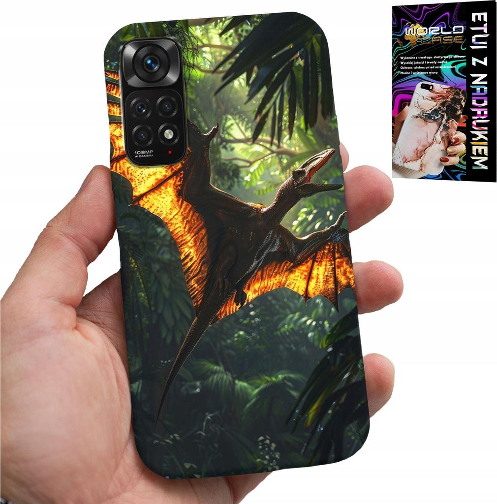 Gehäuse Für Xiaomi Note 11 Pro - Dino Dinosaur Pterodactyl Back Case