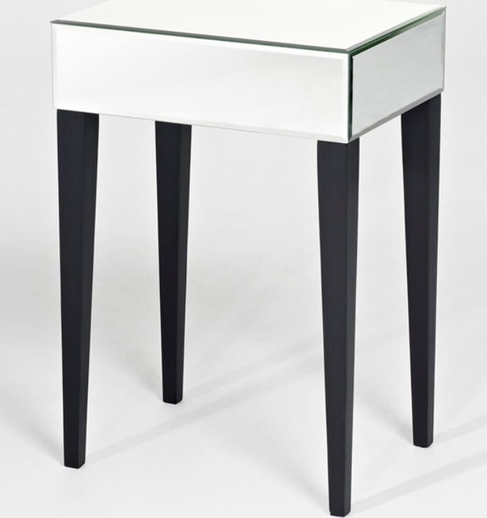 Casa Padrino Luxus Spiegelglas Beistelltisch 41 x 30 x H. 60 cm - Hotel Möbel