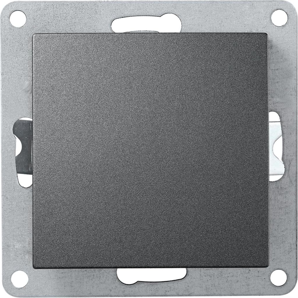 Taster McPower "Flair", 250V/10A, UP, anthrazit, matt Produktbild 
