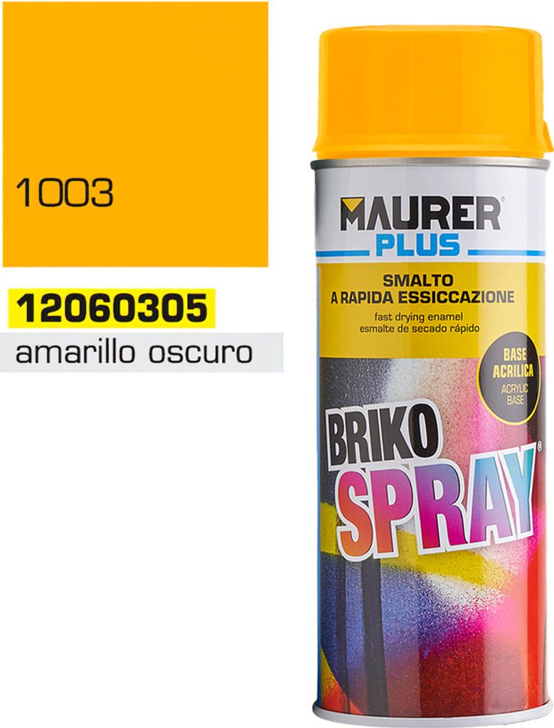 Dunkelgelbes Signalspray Maurer 400 ml.