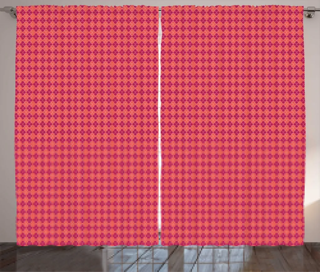 Rideau occultant partiel pour vis-à-vis, motif Quatrefoil 280x225 cm
