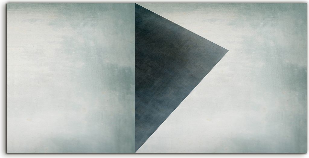 Coloray Spritzschutz aus Glas 100x50 Wandkunst Küchenrückwand Dreiecke minimalistische geometrisch