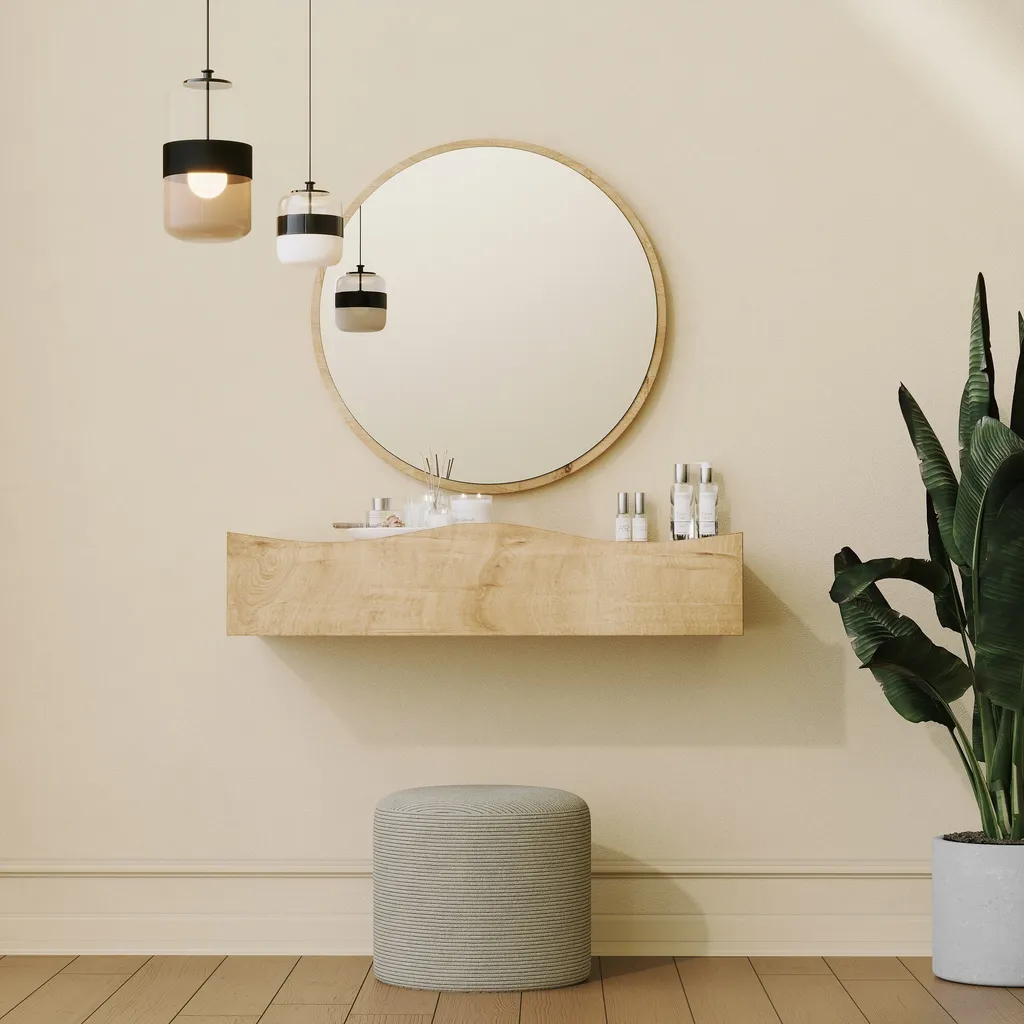Commode en mélaminé haute qualité Princesse Oak finition chêne clair