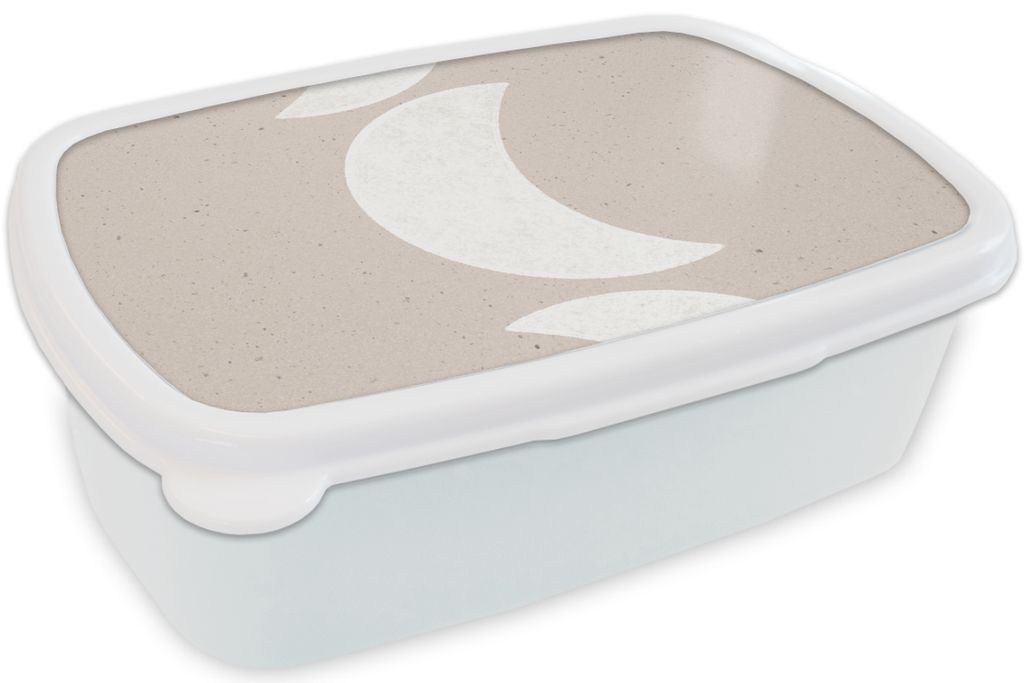 KitchenYeah Lunchbox Brotzeit Brotdose 17x11 cm Mond - Pastell - Text - Zitate Kinder Brotzeitdose - Lunch Box - Kinder - Sandwich-Box - Schulbox...