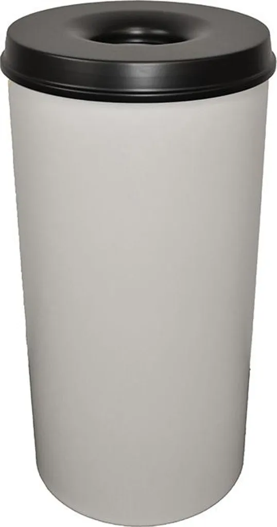 V-Part Cestino Ignifugo 50L Steel | Certificato TÜV per Uffici e Aziende