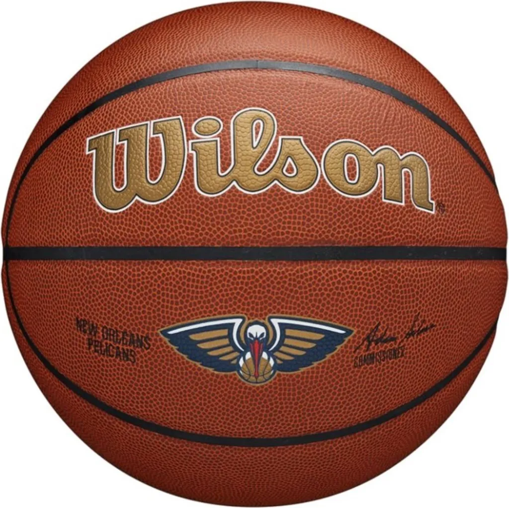 Ballon Basket Wilson NBA Anti-Dégonflement Robuste Pelicans T7