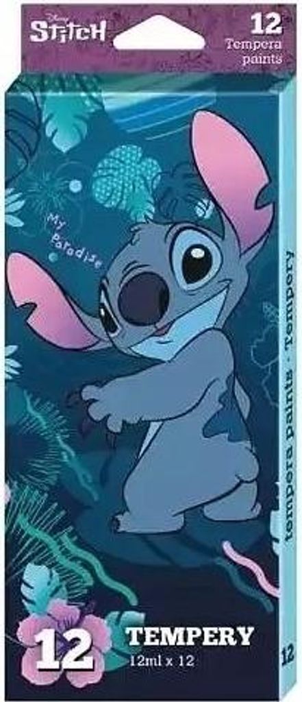 Disney Core Stitch Temperafarben, 12 Farben, 12 ml in Tuben